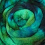 Emerald City Blue Face Leicester Hand Dyed Roving by Lisa Souza