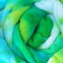 Spring Green Hand Dyed  Blue Face Leicester Roving by Lisa Souza