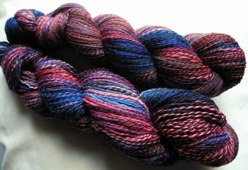 Joseph's Coat Handspun from Roving by Lisa Souza