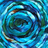 Merino Silk Hand Dyed Roving -- South Pacific