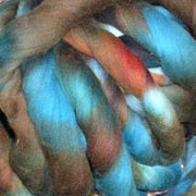 Olive Tones Hand Dyed Roving by Lisa Souza
