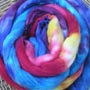 Sky Drama Hand Dyed Roving For Spinners