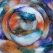 Bird of Paradise Hand Dyed Roving by Lisa Souza