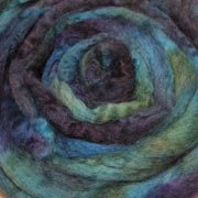Deep Sea Hand Dyed Roving by Lisa Souza