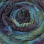 Deep Sea Hand Dyed Blue Face Leicester Roving by Lisa Souza