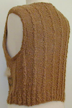 Alpaca Squared Vest - Back