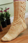 Sivia Harding Sock Kit using Hand Dyed Yarn by Lisa Souza