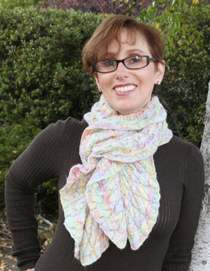Scarf Pattern Using Lisa Souza Hand Dyed Yarn