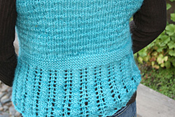 Quick Vest Using Lisa Souza's Hand Dyed Big Wool Yarn