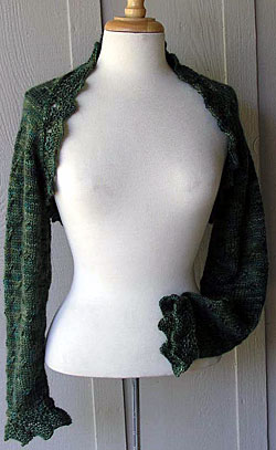 Hand Dyed Kid Mohair Silk Shrug Kit from Lisa Souza