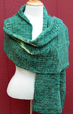 Shawl and Stole Kit Using Hand Dyed Yarn by Lisa Souza