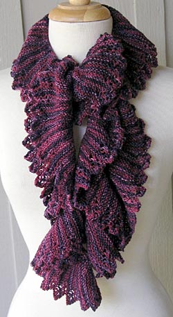 Lace Scarf Pattern using Lisa Souza Sock! Merino Yarn