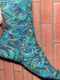 Heartland Diamond Check Sock Pattern