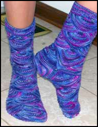 Heartland Fanning the Flames Sock Pattern
