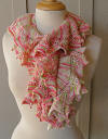 Twist Again Scarf using Hand Dyed Yarns from Lisa Souza