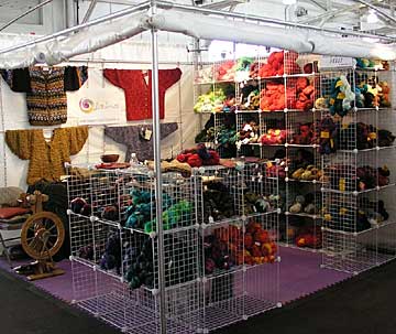 Visit our show booth and see our hand dyed yarns