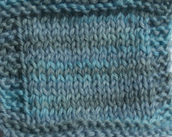 Hand Dyed Blue Faced Leicester Worsted Yarn Swatch